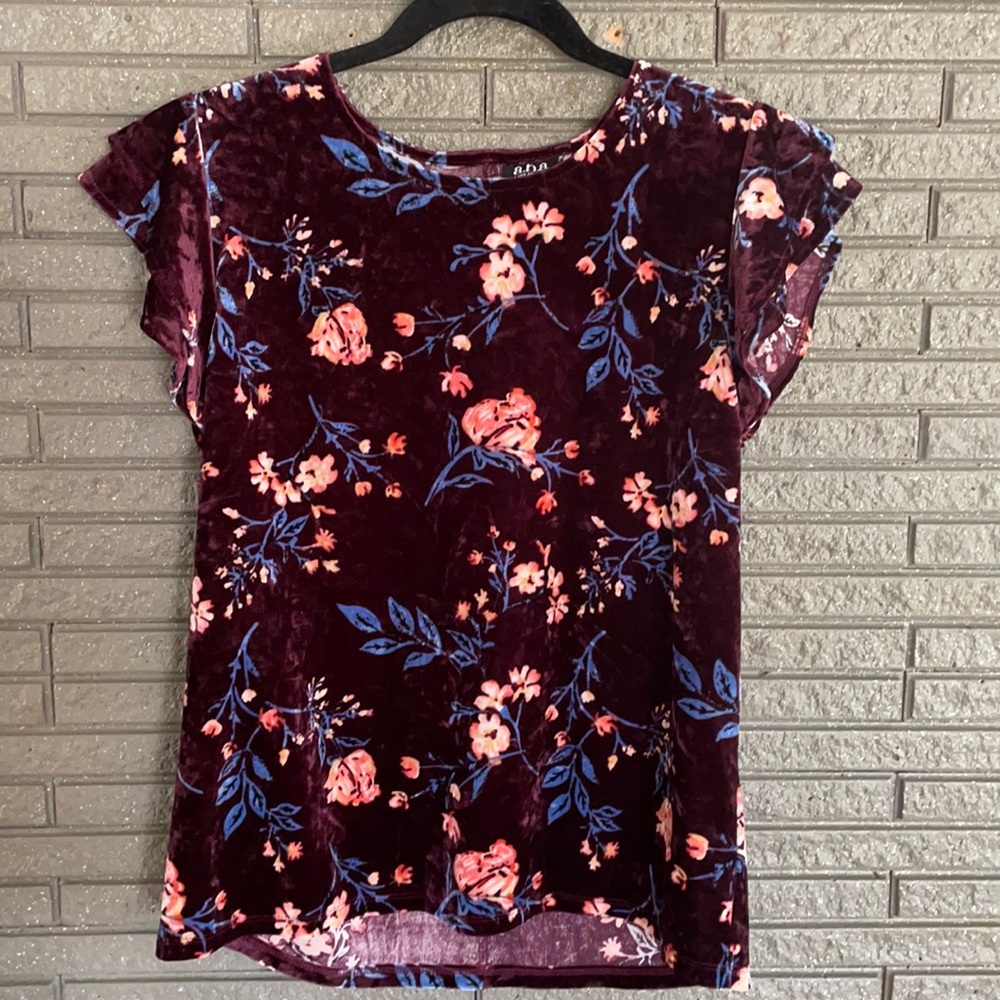Floral Ruffle Sleeve Blouse